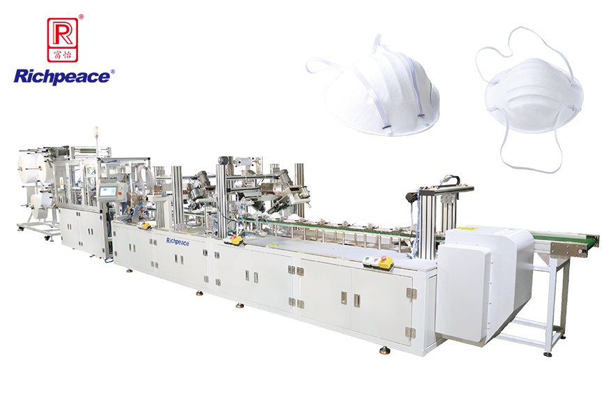 富怡全自動罩杯口罩生產(chǎn)線（釘頭帶）